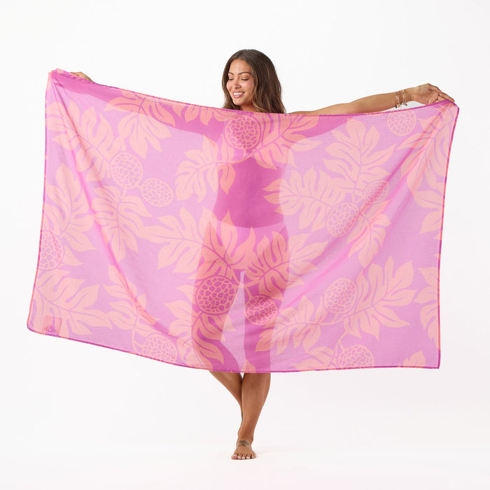 ALOHA COLLECTION HOLOMUA PAREO - TROPICAL ORCHID