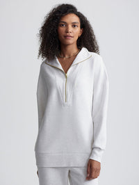 VARLEY MASIE LONGLINE SWEAT - IVORY