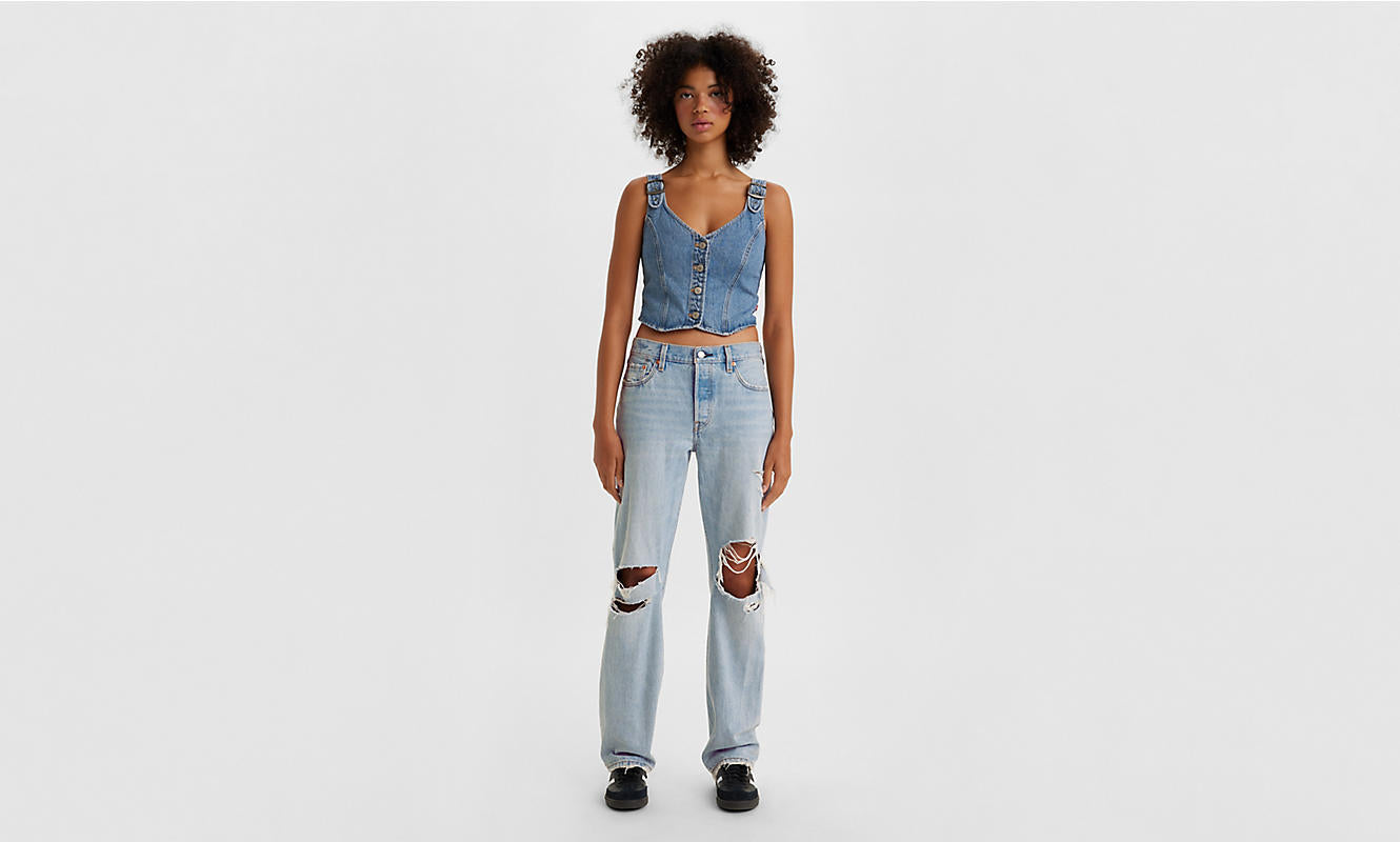 LEVIS 501 '90S WOMENS JEANS - TOTALLY OK LIGHT WASH 0021 – Work It Out