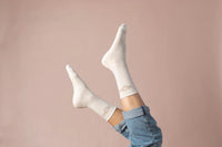 ALOHA COLLECTION ALOHA CREW SOCK - SANDSTONE
