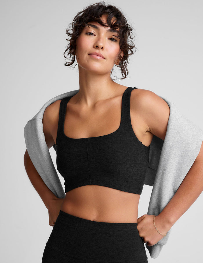 BEYOND YOGA SPACEDYE SHAPE BRA - DARKEST NIGHT 8329
