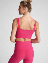 BEYOND YOGA SPACEDYE SHAPE BRA - VIVD PINK HEATHER 8329