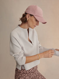 VARLEY EBBA HALF ZIP MIDLAYER - RAINDROPS