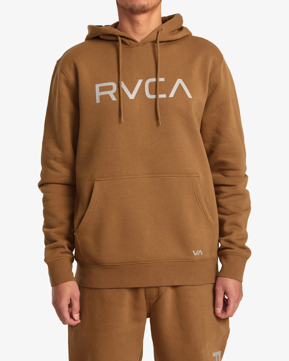 Shop RVCA Unisex Long Sleeves Plain Logo Hoodies & Sweatshirts by