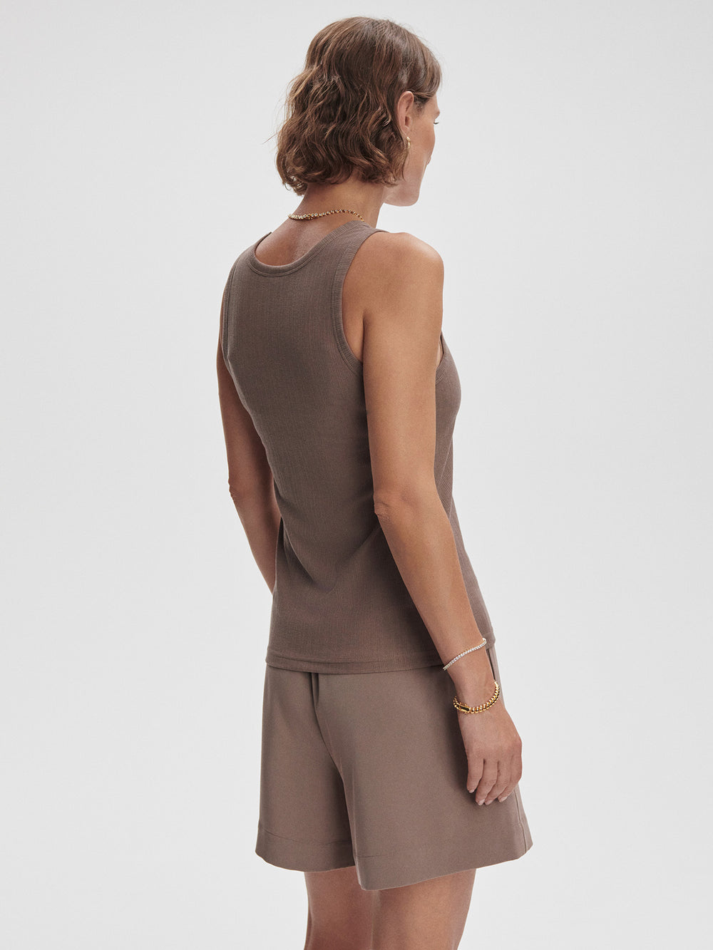 VARLEY THURMAN TANK - DEEP TAUPE