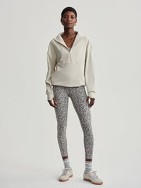 VARLEY TIMBERLEY HALF ZIP MIDLAYER - CEMENT MARL