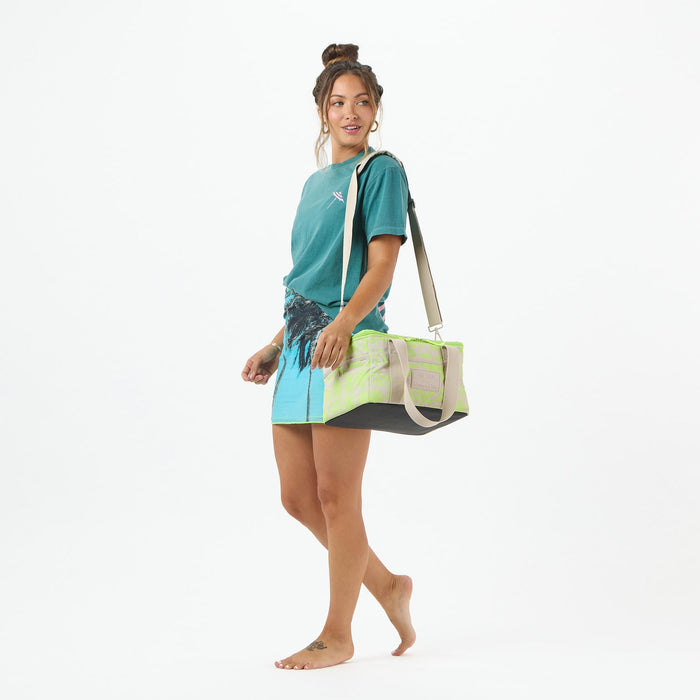 ALOHA COLLECTION PACKABLE COOLER / SUMMER CLUB / HIGHLIGHTER ON SANDSTONE