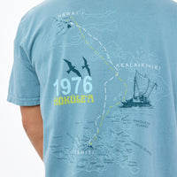 ALOHA COLLECTION TEE / HOKULEA / ICE BLUE
