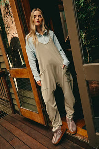 FREE PEOPLE MOVEMENT HOT SHOT ONESIE - SAGE STONE 9677