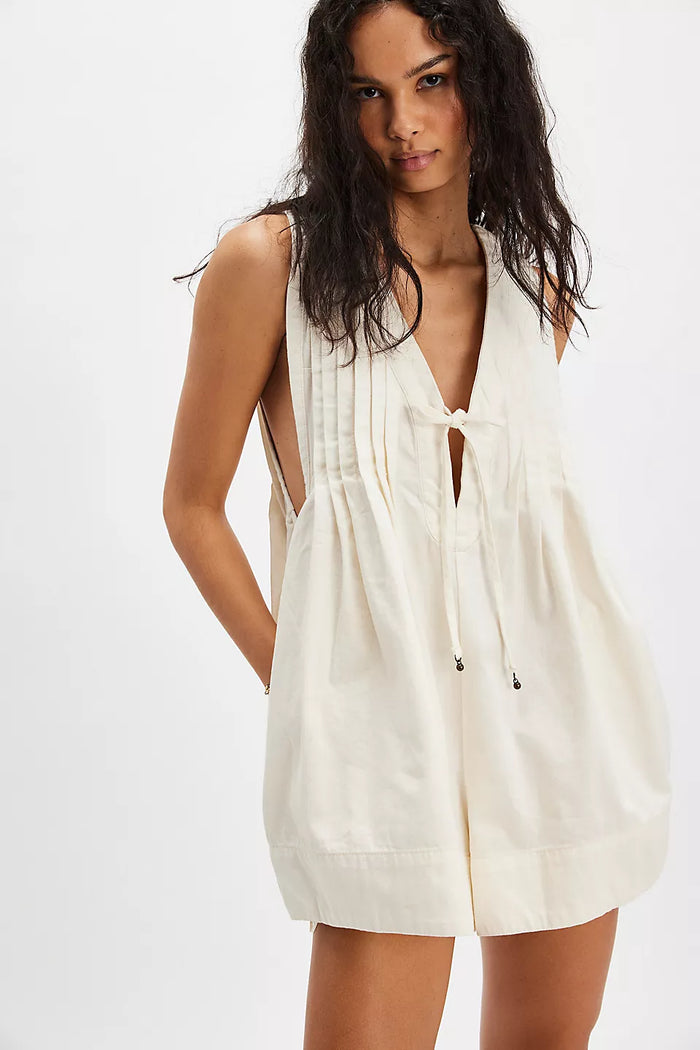 FREE PEOPLE WEBSTER ROMPER - ECRU WASH 4060