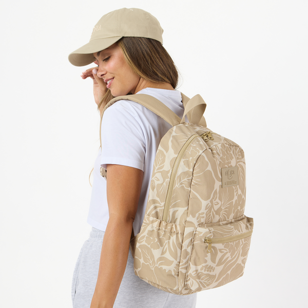 ALOHA COLLECTION KEEP IT LIGHT BACKPACK / HEIPUA / FRAPPE LATTE