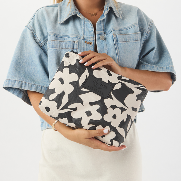 ALOHA COLLECTION MID / FALL FLOWERS / BLACK/SANDSTONE