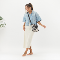 ALOHA COLLECTION CROSSBODY / FALL FLOWERS / BLACK/SANDSTONE