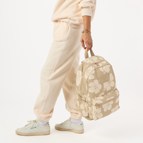 ALOHA COLLECTION KEEP IT LIGHT BACKPACK / HANA HOU / CREME/DUNE – Work It Out