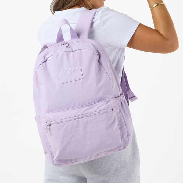 ALOHA COLLECTION KEEP IT LIGHT BACKPACK / MONOCHROME / LAVANDE