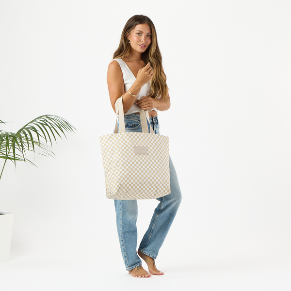 ALOHA COLLECTION DAY TRIPPER / PETITE CHECK / LATTE