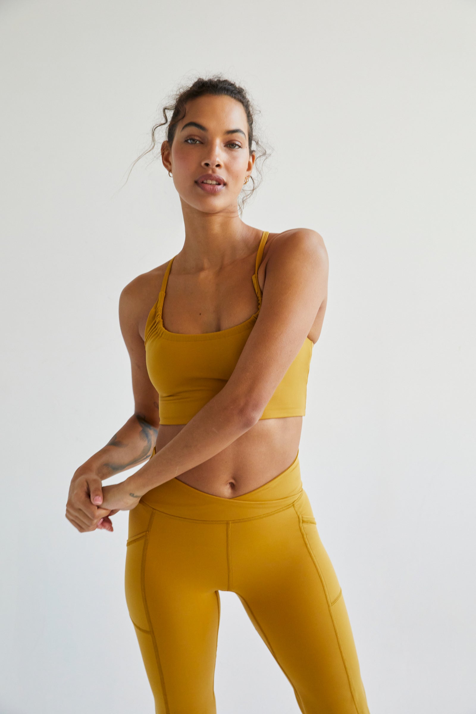 Free People Yellow Athletic Leggings for Women