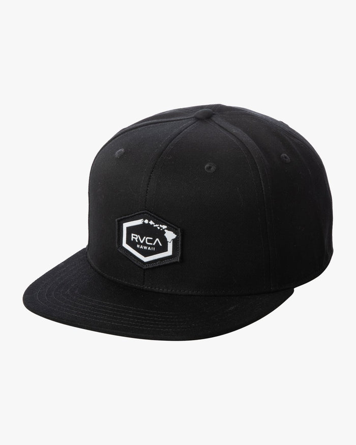 RVCA ISLAND HEX SNAPBACK - BLK
