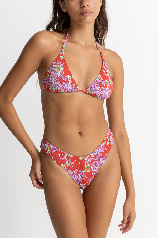 RHYTHM Rosa Floral Support Tall Tri bikini top