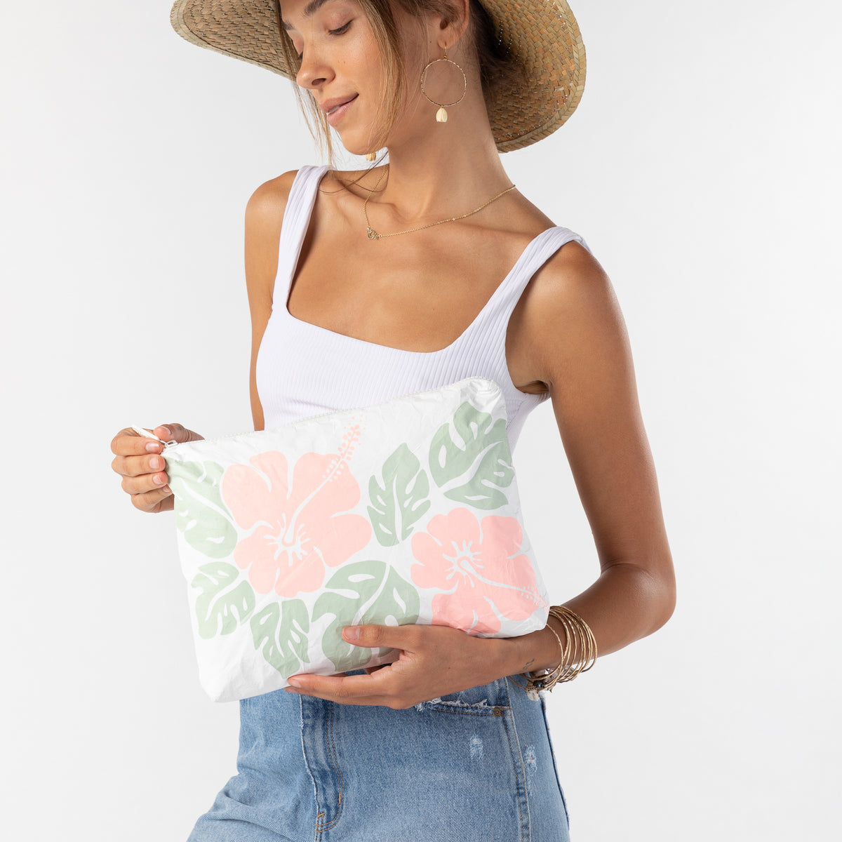 ALOHA COLLECTION MID / BIG ISLAND HIBISCUS - MELON + SAGE