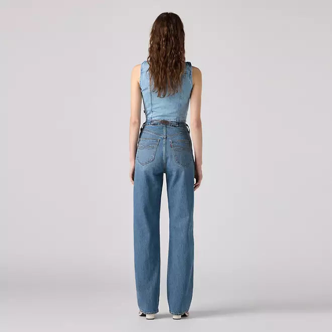 LEVI'S RIBCAGE WIDE LEG BRAIDED JEANS - WESTERN BOWS AND ARROWS