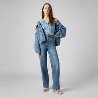 LEVI'S RIBCAGE WIDE LEG BRAIDED JEANS - WESTERN BOWS AND ARROWS