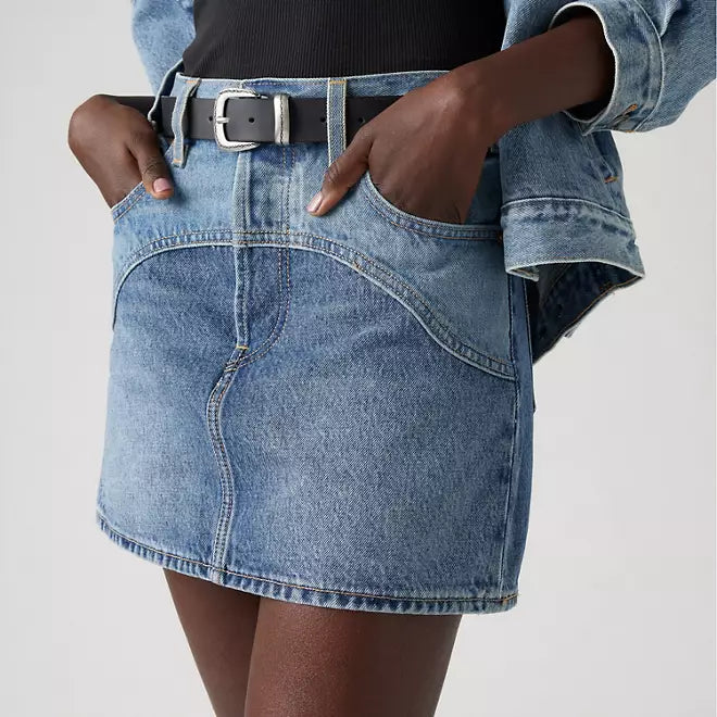 LEVIS WESTERN YOKE ICON SKIRT - IRONIC ICONIC 0001