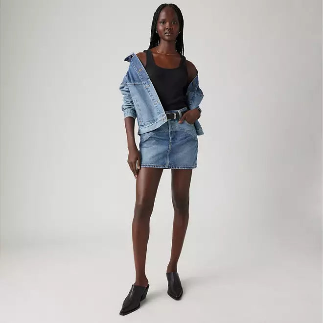 LEVIS WESTERN YOKE ICON SKIRT - IRONIC ICONIC 0001