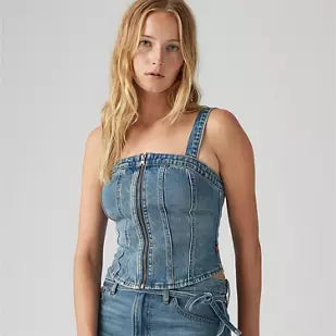 LEVI'S SCULPTED BUSTIER TOP - VERIFIED VINTAGE BUS 0002