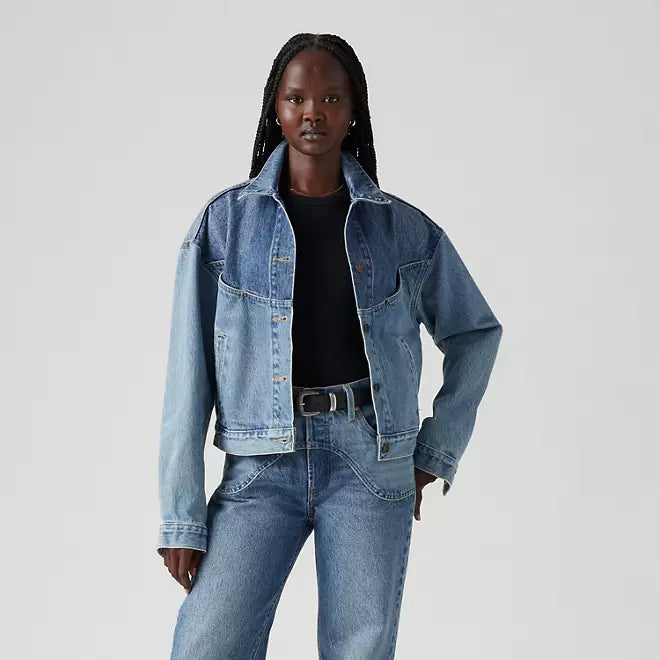 LEVIS SHRUNKEN 90's TRUCKER JACKET - WESTERN IRONIC ICONIC