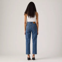 LEVI'S RIBCAGE WESTERN YOKE WOMENS JEANS - VALLEY VIEW STONE 0001
