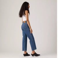 LEVI'S RIBCAGE WESTERN YOKE WOMENS JEANS - VALLEY VIEW STONE 0001