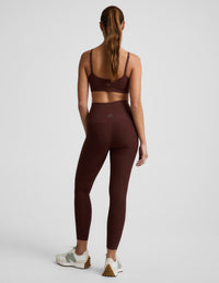 BEYOND YOGA SPACEDYE CENTERED MIDI LEGGINGS - ICED MOCHA HEATHER