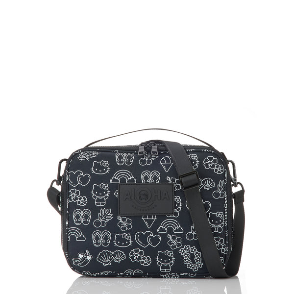ALOHA COLLECTION LUNCH BOX / HELLO KITTY ALOHA ICONS / WHITE BLACK