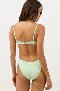 RHYTHM ISLA RIB UNDERWIRE TOP - ALOE