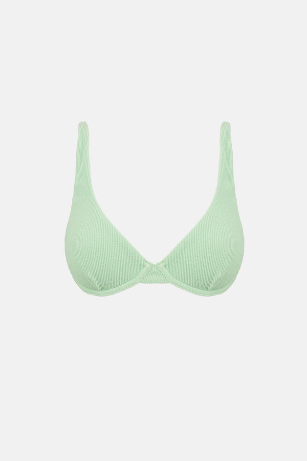 RHYTHM ISLA RIB UNDERWIRE TOP - ALOE