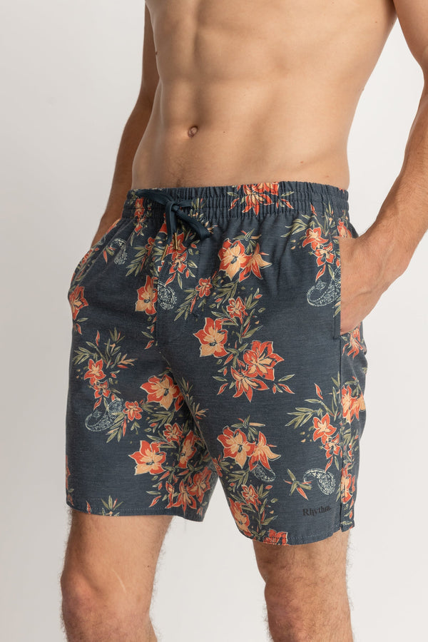RHYTHM TROPICAL PAISLEY BEACH SHORTS | NAVY