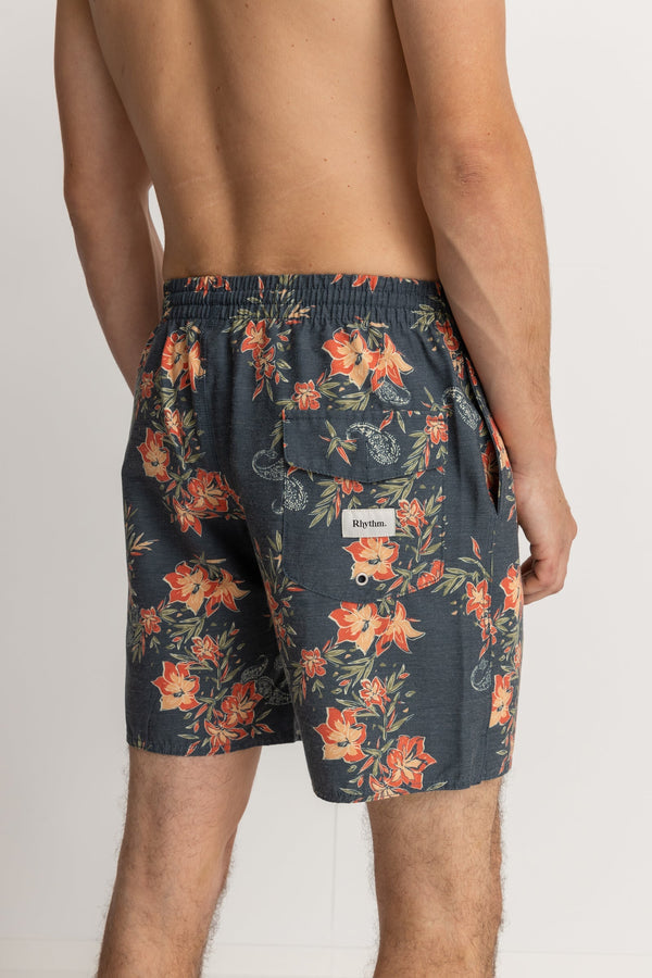 RHYTHM TROPICAL PAISLEY BEACH SHORTS | NAVY
