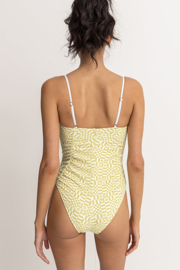 RHYTHM HORIZON SCRUNCHED ONE PIECE | PALM