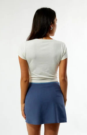 RHYTHM FLORA MINI SKIRT - SLATE