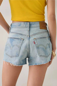 LEVIS 501 ORIGINAL FIT HIGH RISE WOMENS SHORTS - FLORALISH 0534