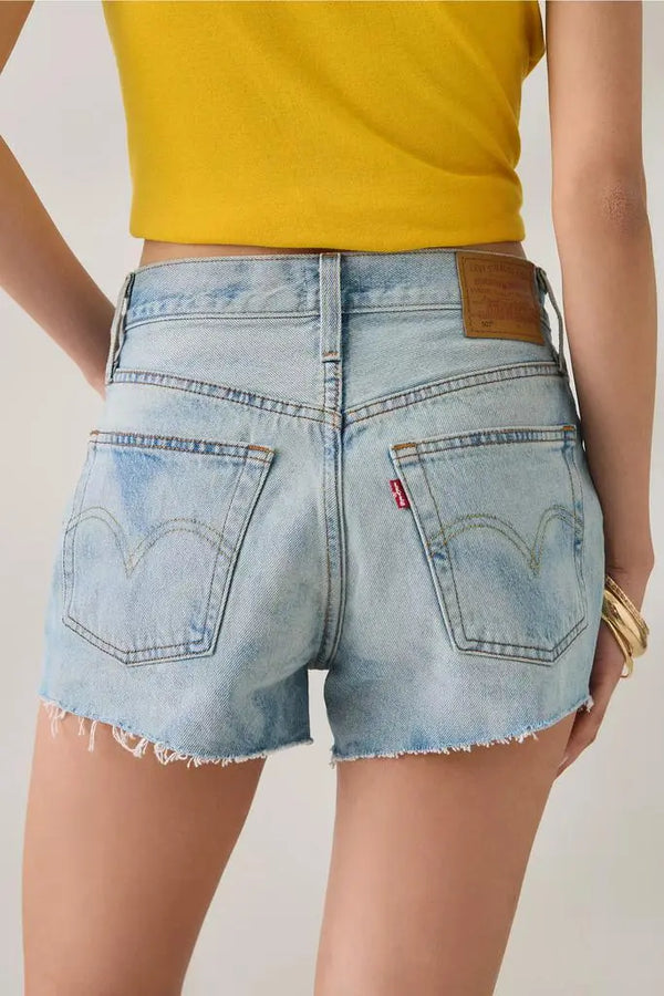 LEVIS 501 ORIGINAL FIT HIGH RISE WOMENS SHORTS - FLORALISH 0534