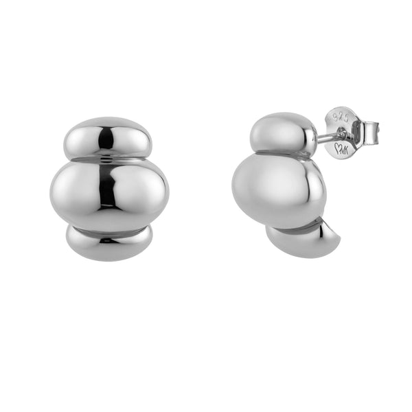 LOVE ME KNOT MAVIS STUD - SILVER