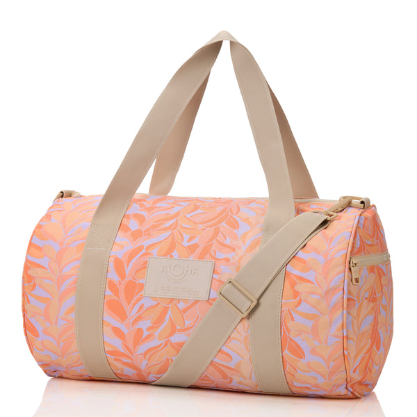 ALOHA COLLECTION SPORTY DUFFLE / LEI STAND / PEACHY