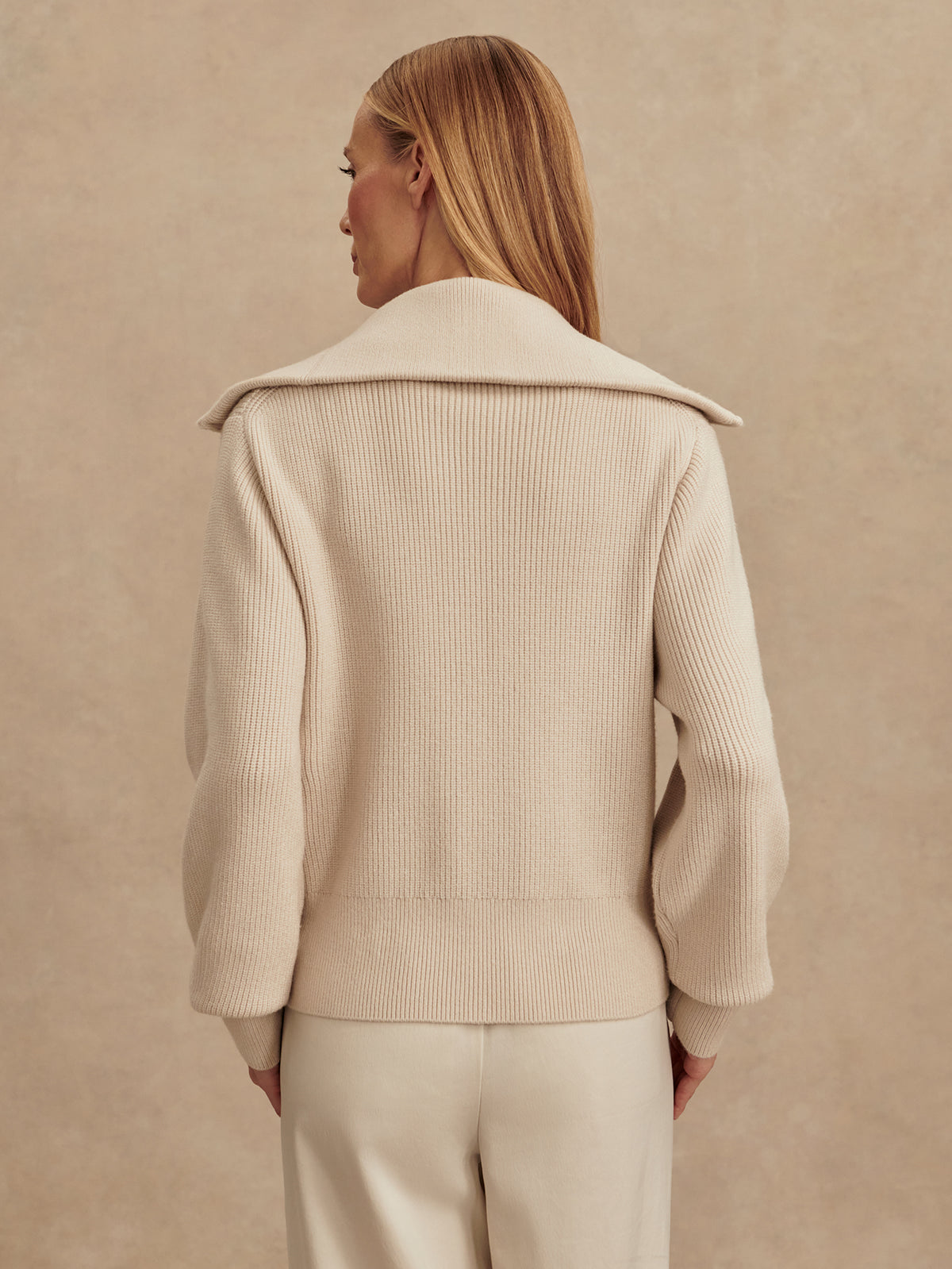 VARLEY ENRICO KNIT JACKET - SILVER BIRCH VAR02762