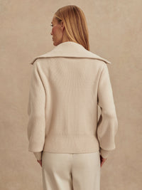 VARLEY ENRICO KNIT JACKET - SILVER BIRCH VAR02762