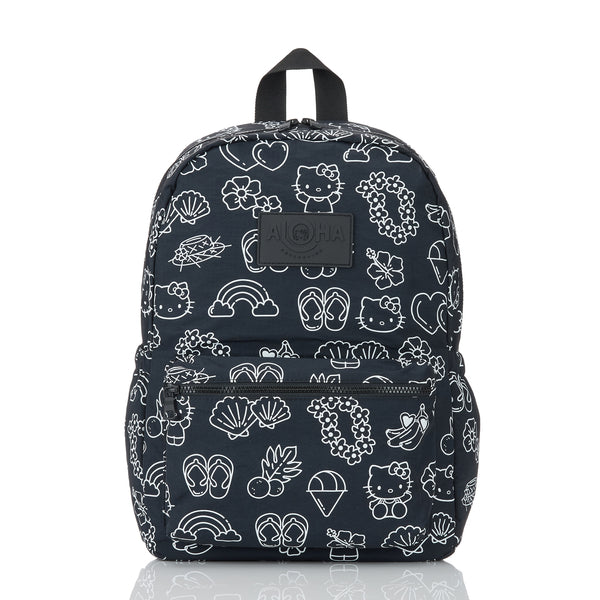ALOHA COLLECTION BACKPACK / HELLO KITTY ALOHA ICON / WHITE BLACK