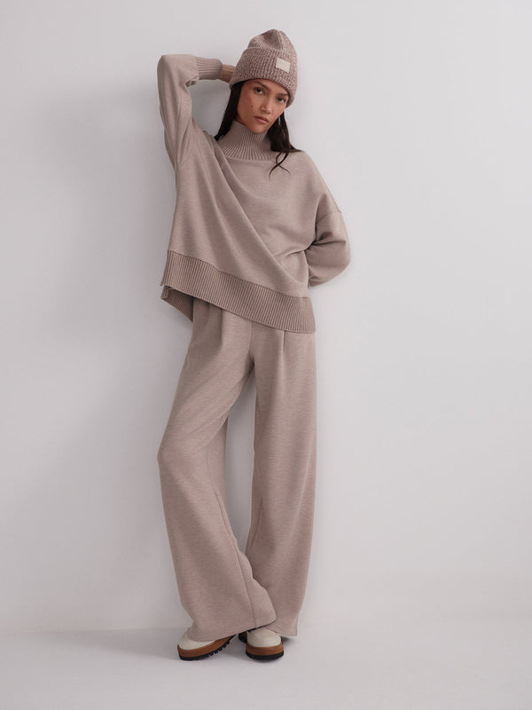 VARLEY THE EXTRA WIDE LEG PANT 29.5" - TAUPE MARL