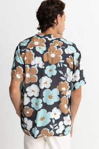 RHYTHM FLORAL SS SHIRT - VINTAGE BLACK