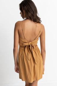 RHYTHM BRIGETTE MINI DRESS - TAN